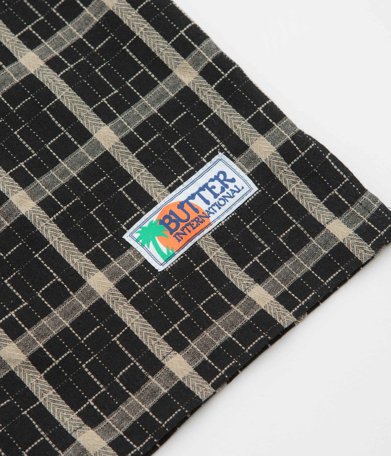 Butter Goods Vacation Short Sleeve Shirt in Black