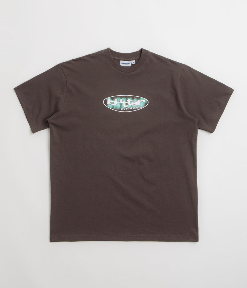 Butter Goods Vortex T-Shirt in Chocolate