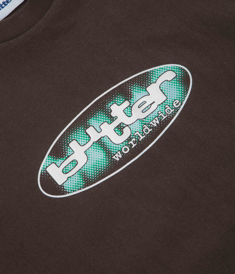 Butter Goods Vortex T-Shirt in Chocolate