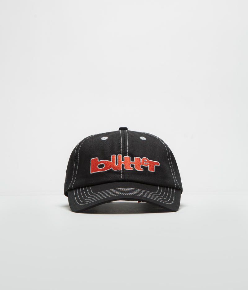 Butter Goods Warped Cap in Black
