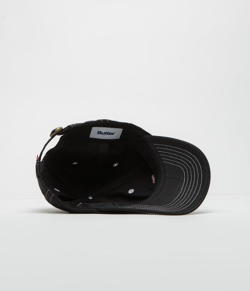 Butter Goods Warped Cap in Black