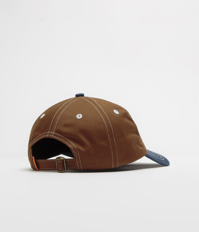 Butter Goods Warped Cap in Brown and Navy