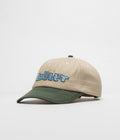 Butter Goods Warped Cap in Tan and Seaweed