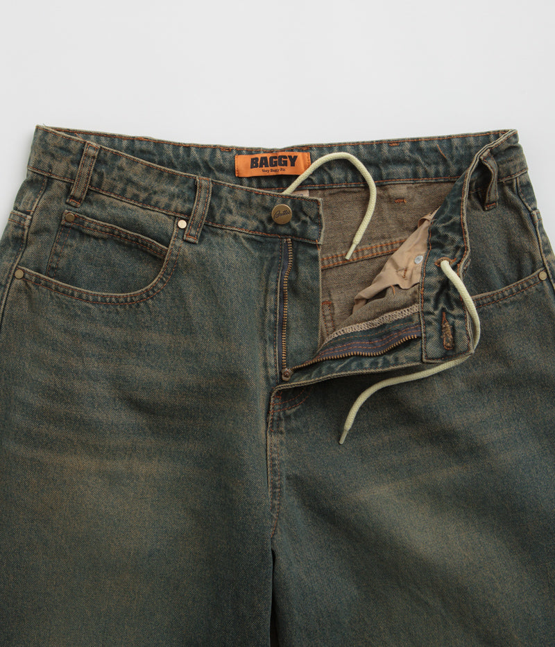 Butter Goods Warped Jeans in Dirty Wash Indigo