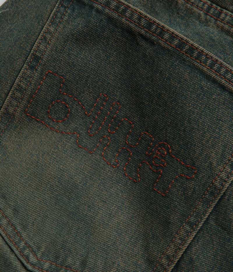 Butter Goods Warped Jeans in Dirty Wash Indigo