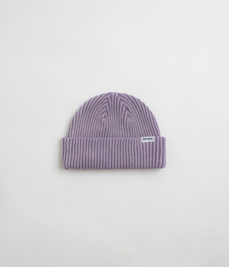 Butter Goods Washed Beanie in Grape