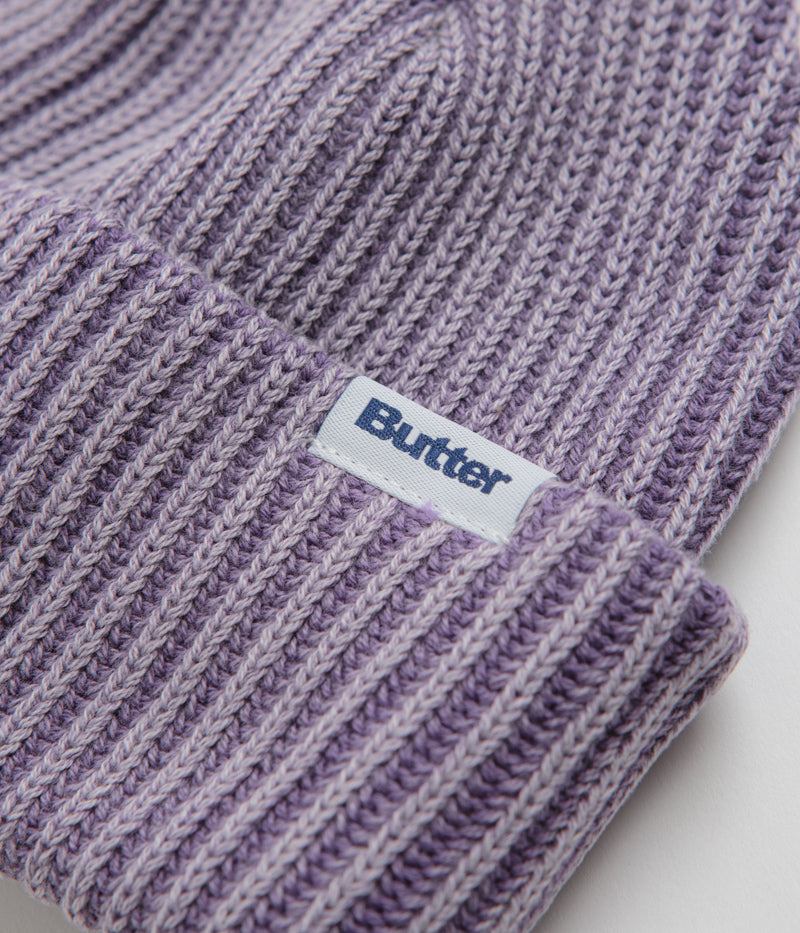Butter Goods Washed Beanie in Grape