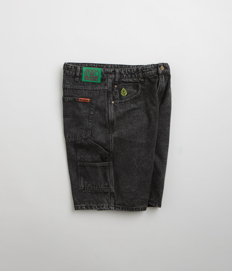 Butter Goods Weathergear Denim Shorts in Faded Black