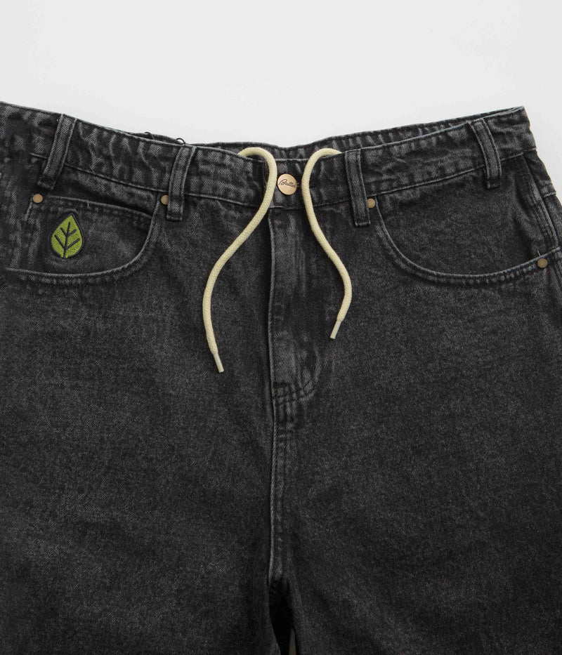 Butter Goods Weathergear Denim Shorts in Faded Black