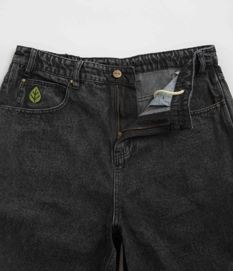 Butter Goods Weathergear Denim Shorts in Faded Black