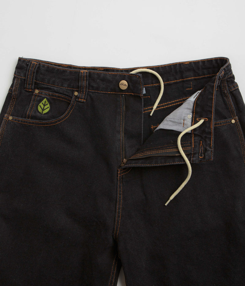 Butter Goods Weathergear Denim Shorts in Washed Black