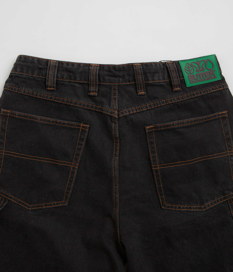 Butter Goods Weathergear Denim Shorts in Washed Black