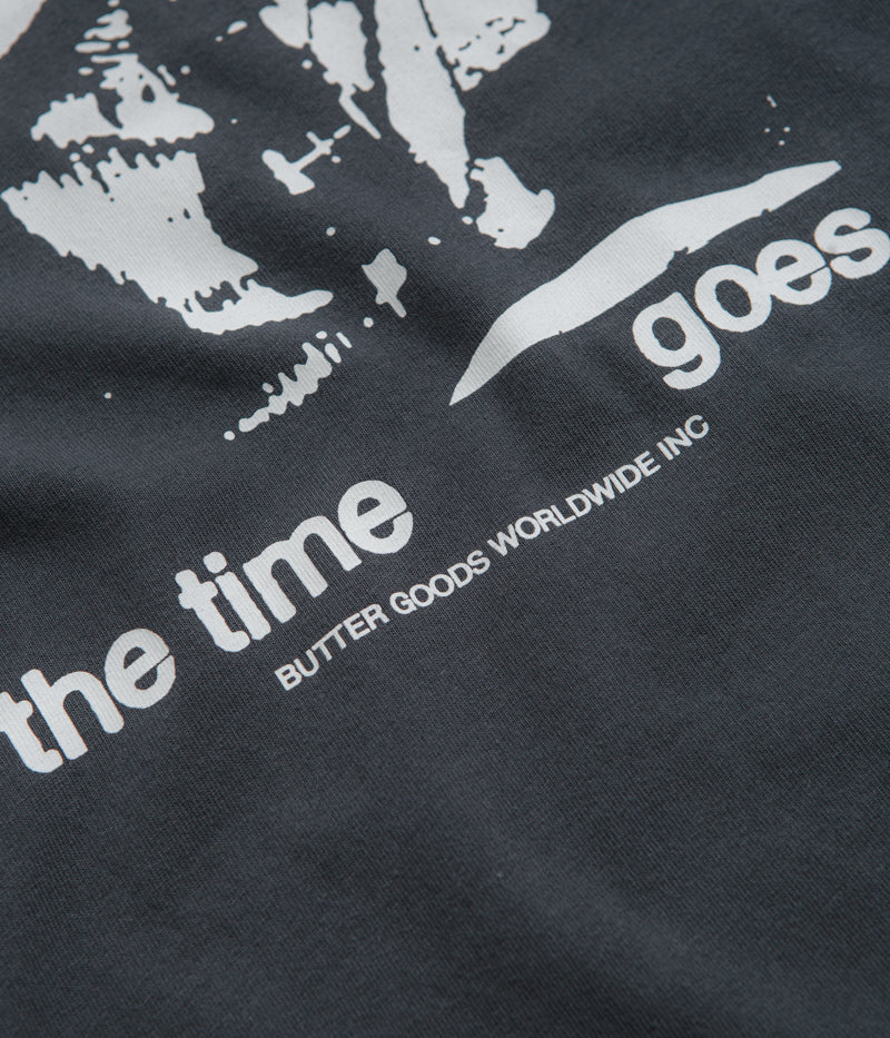Butter Goods Who Knows T-Shirt in Charcoal