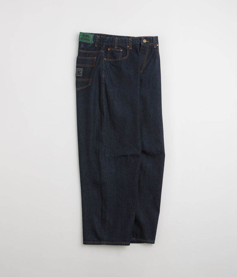 Butter Goods Wide Cut Jeans in Selvedge Blue