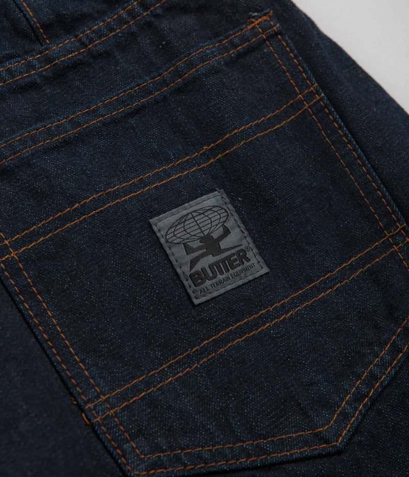 Butter Goods Wide Cut Jeans in Selvedge Blue