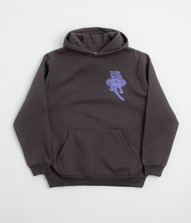 Butter Goods Wipeout Hoodie in Washed Black