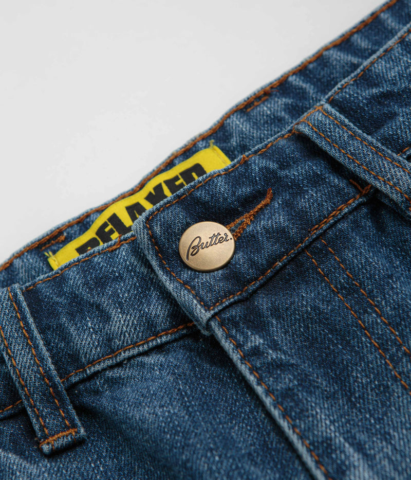 Butter Goods Witness Jeans in Mid Indigo Slub