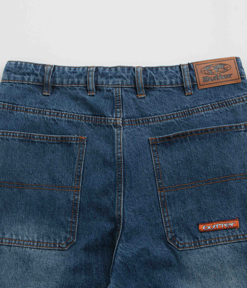 Butter Goods Witness Jeans in Mid Indigo Slub