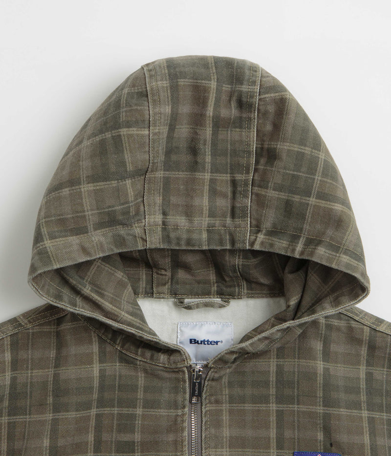 Butter Goods Work Jacket in Washed Plaid