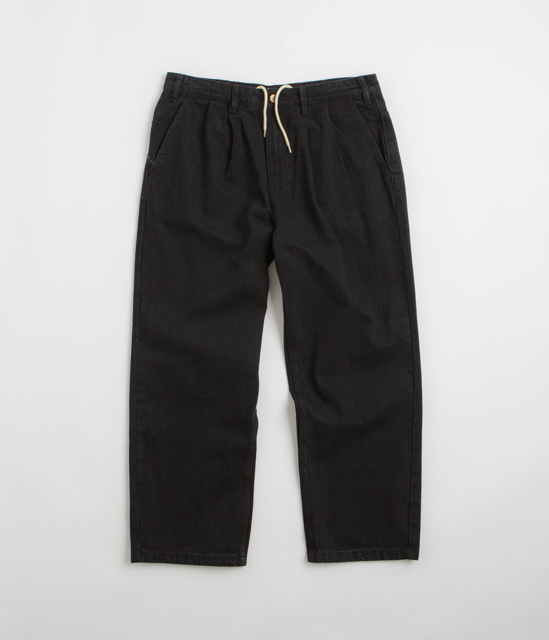 Butter Goods x Blue Note Pleated Jeans in Washed Black