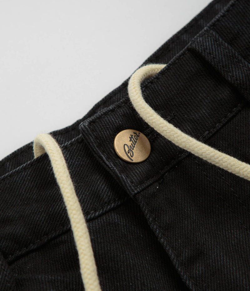 Butter Goods x Blue Note Pleated Jeans in Washed Black