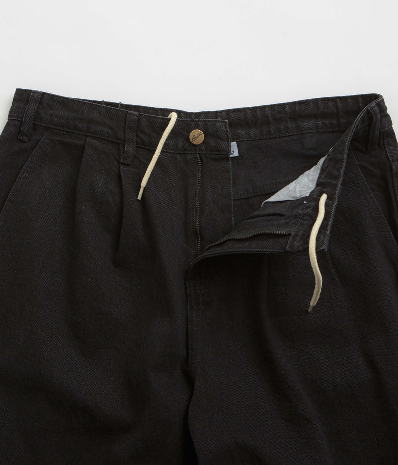 Butter Goods x Blue Note Pleated Jeans in Washed Black