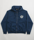 by Parra 1976 Logo Zip Hoodie in Blue