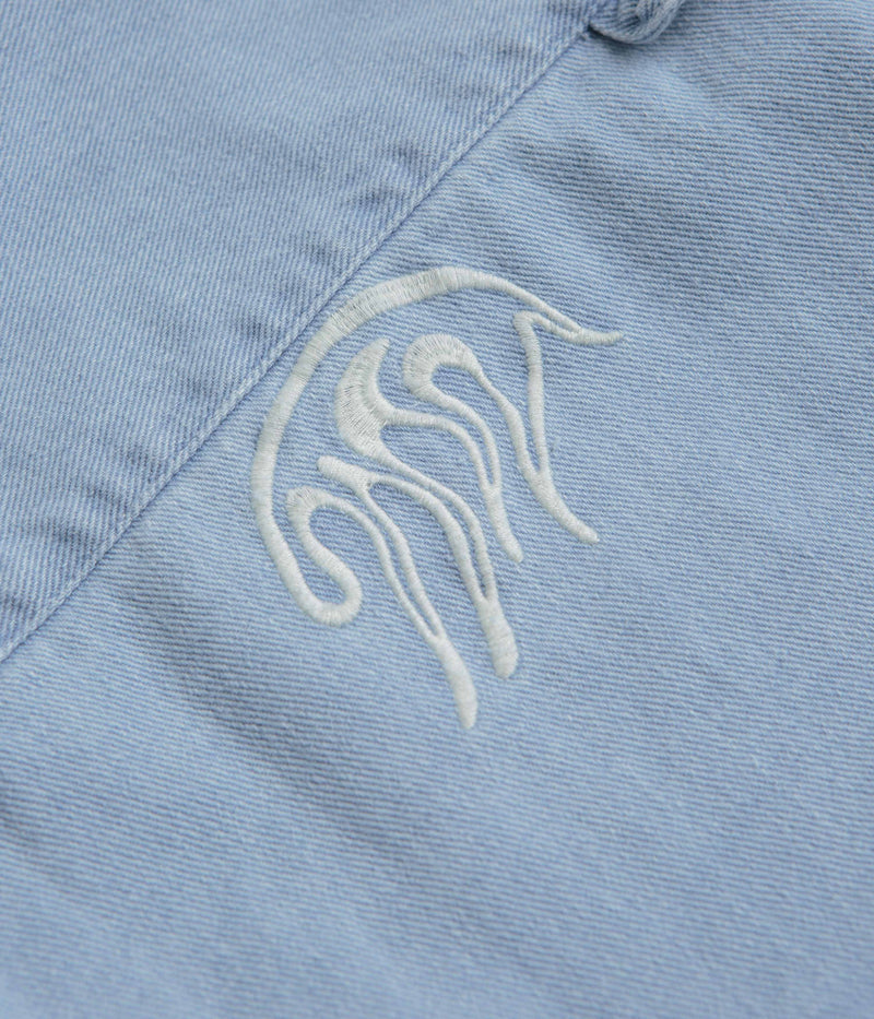 by Parra Ancient Aliens Shirt in Washed Blue