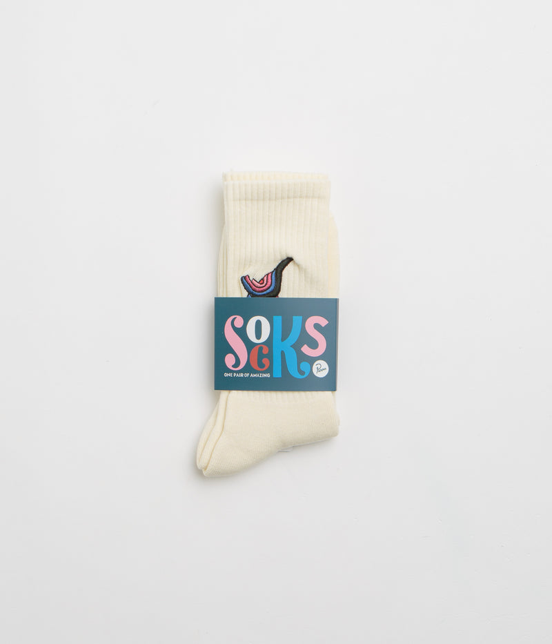 by Parra Angry Duck Crew Socks in Off White