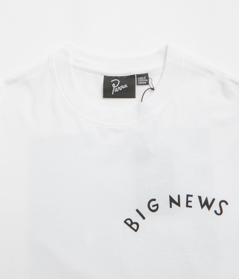 by Parra Big News T-Shirt in White