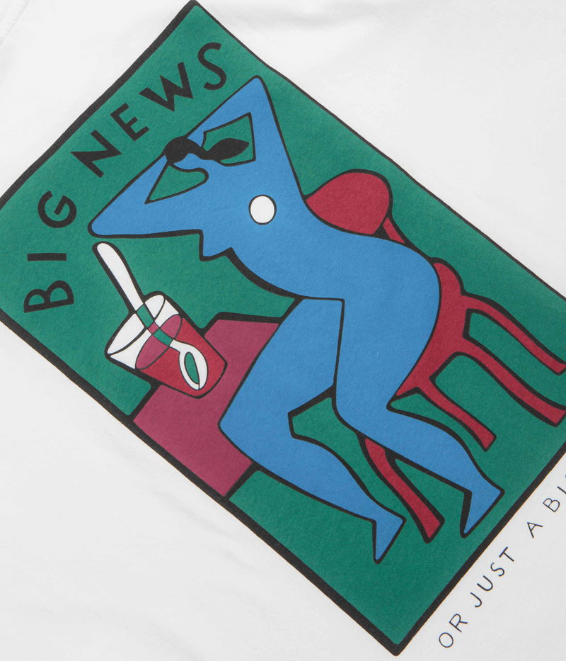 by Parra Big News T-Shirt in White