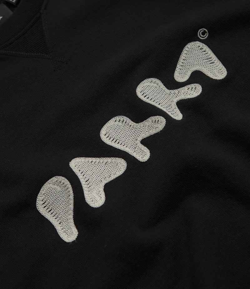 by Parra Blob Logo Crewneck Sweatshirt in Washed Black