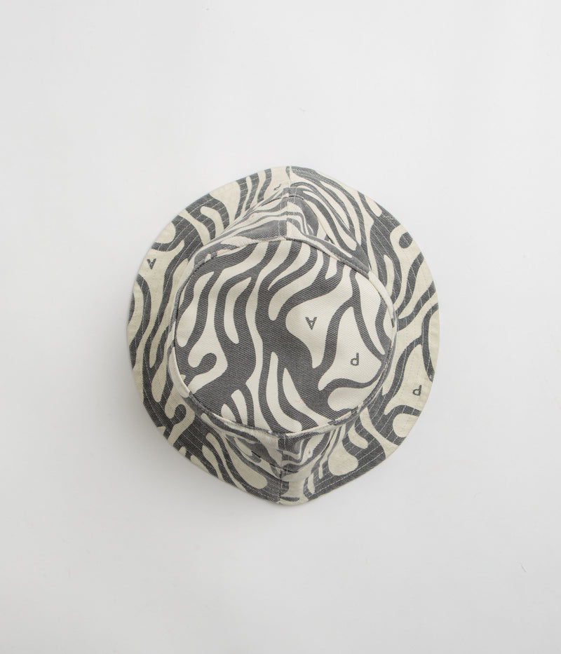 by Parra Blobbed Bucket Hat in Washed Grey