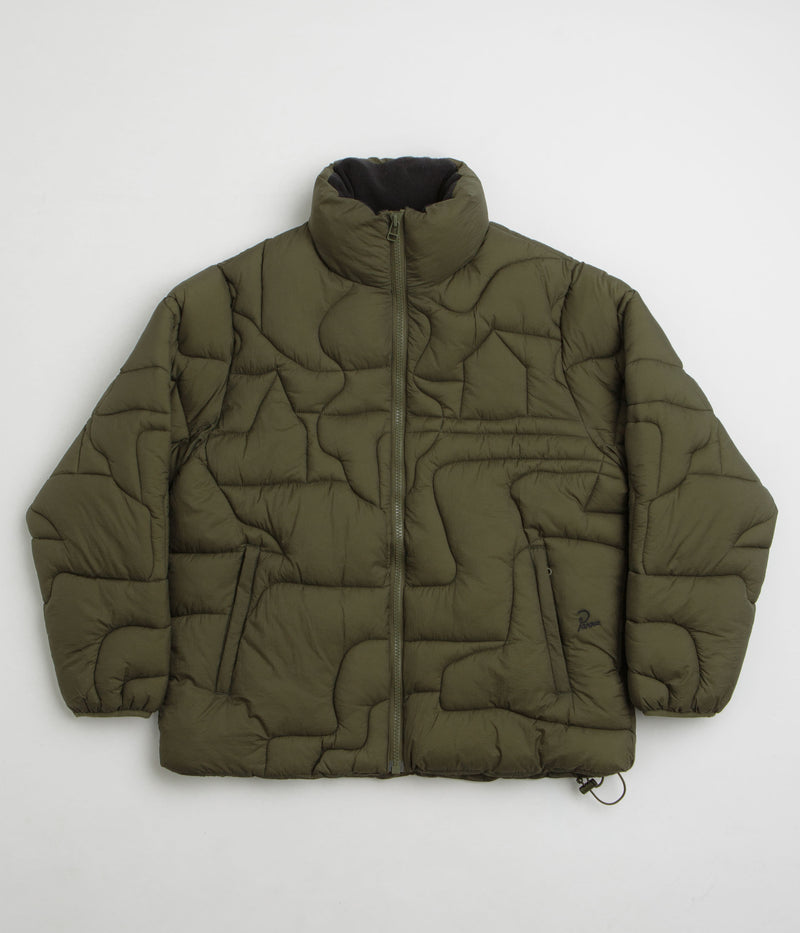 by Parra Boring Village Puffer Jacket in Green