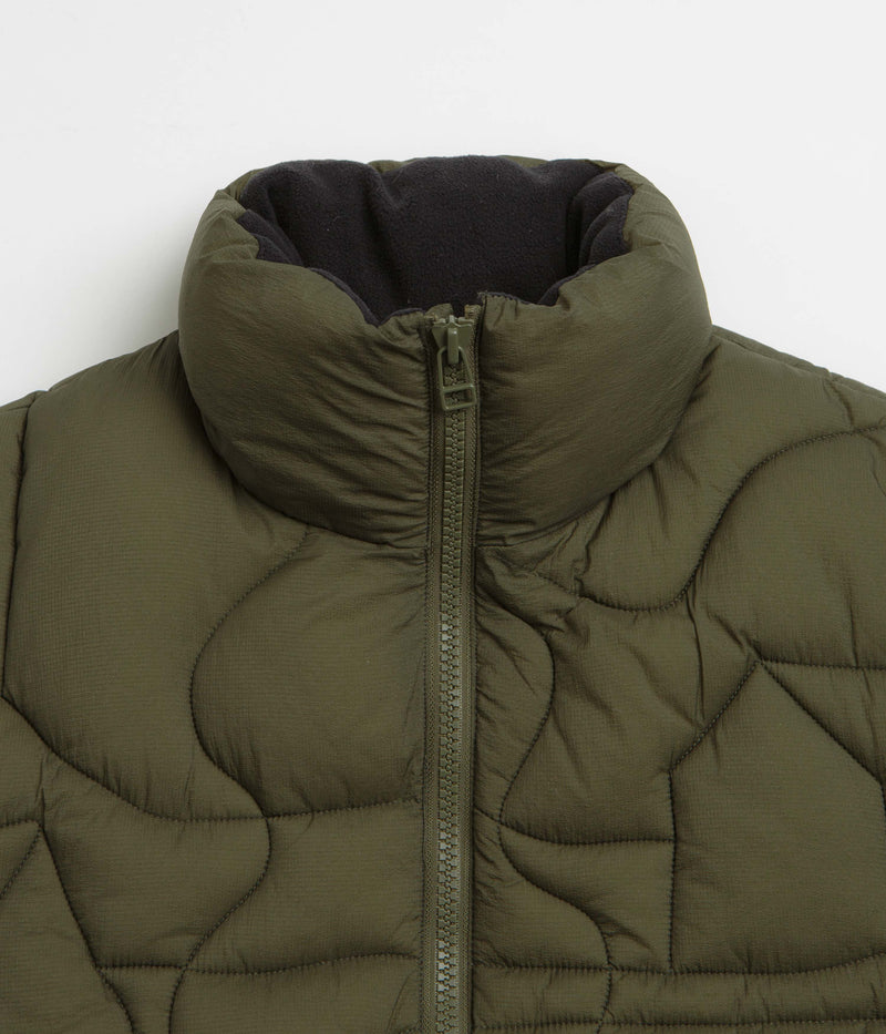 by Parra Boring Village Puffer Jacket in Green