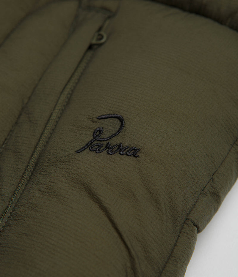 by Parra Boring Village Puffer Jacket in Green