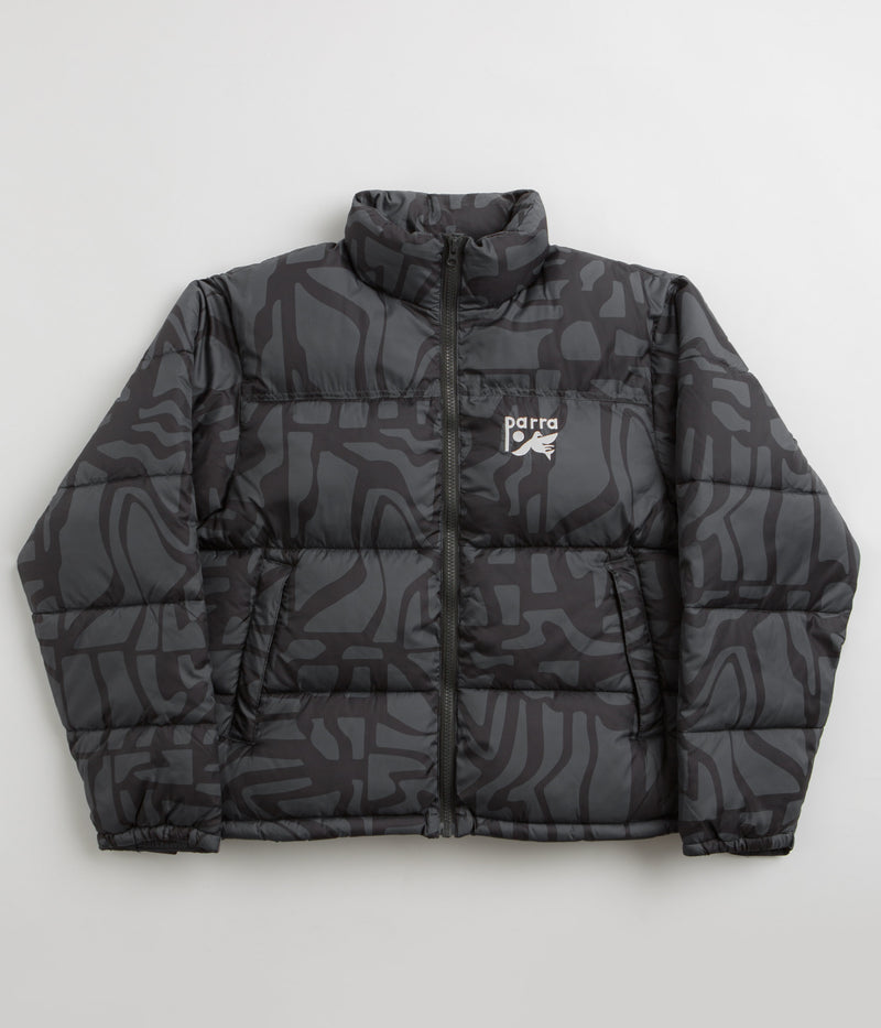 by Parra Broken FTP Puffer Jacket in Black