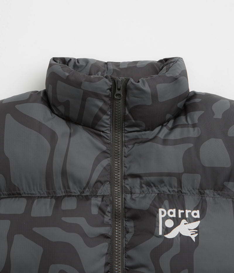 by Parra Broken FTP Puffer Jacket in Black