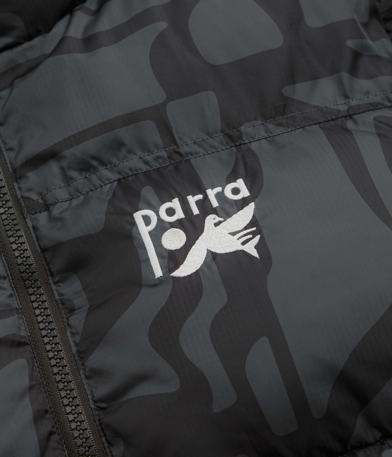 by Parra Broken FTP Puffer Jacket in Black