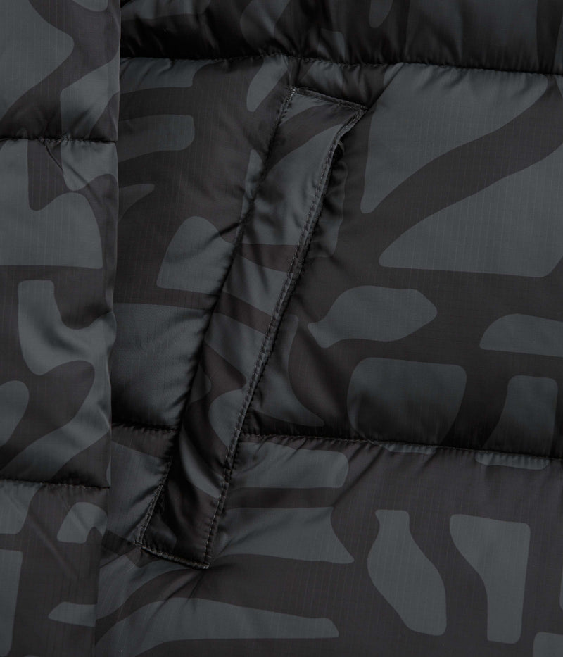 by Parra Broken FTP Puffer Jacket in Black