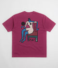 by Parra Chair Baller T-Shirt in Dark Magenta