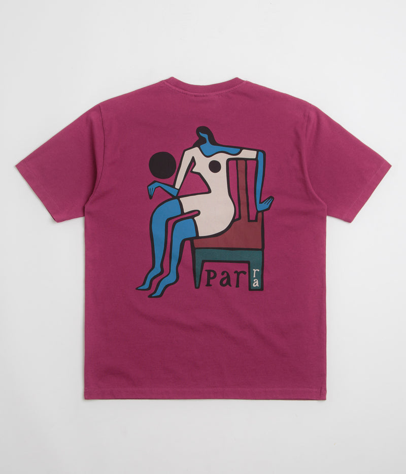 by Parra Chair Baller T-Shirt in Dark Magenta