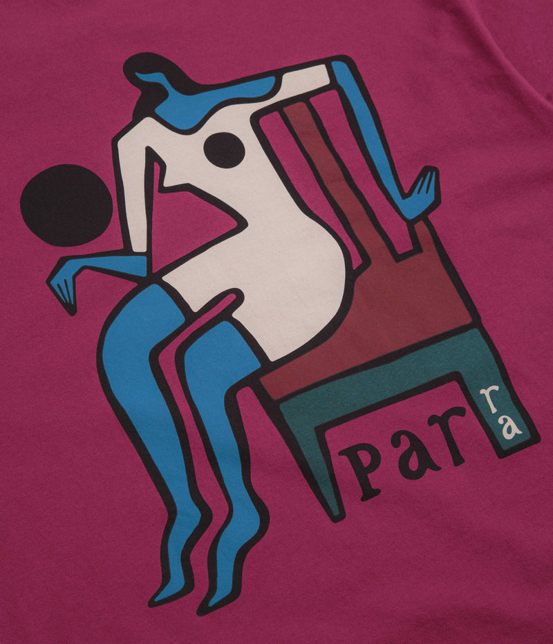 by Parra Chair Baller T-Shirt in Dark Magenta