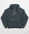 by Parra Circled Script Logo Hoodie in Dark Blue