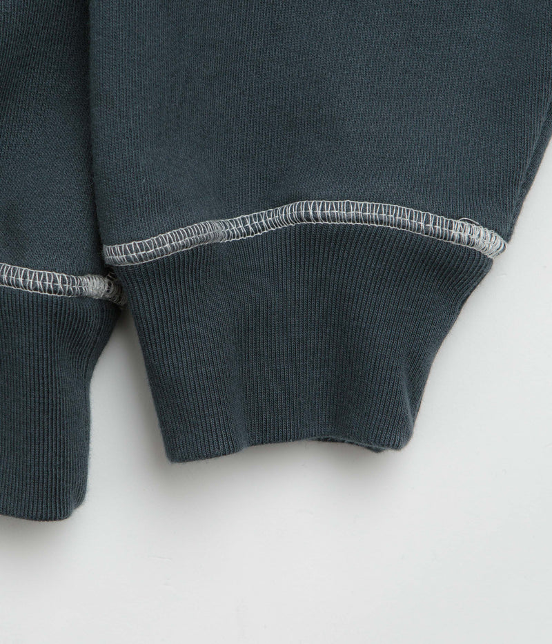 by Parra Circled Script Logo Hoodie in Dark Blue