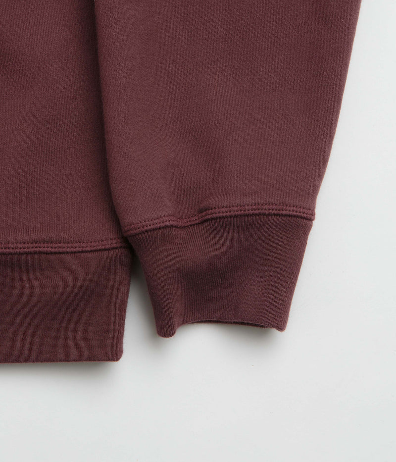 by Parra Crow Logo Hoodie in Dark Burgundy