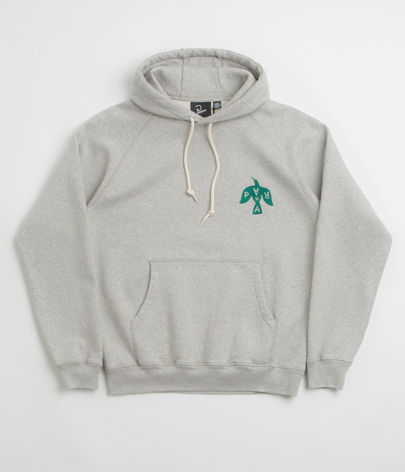by Parra Crow Logo Hoodie in Heather Grey
