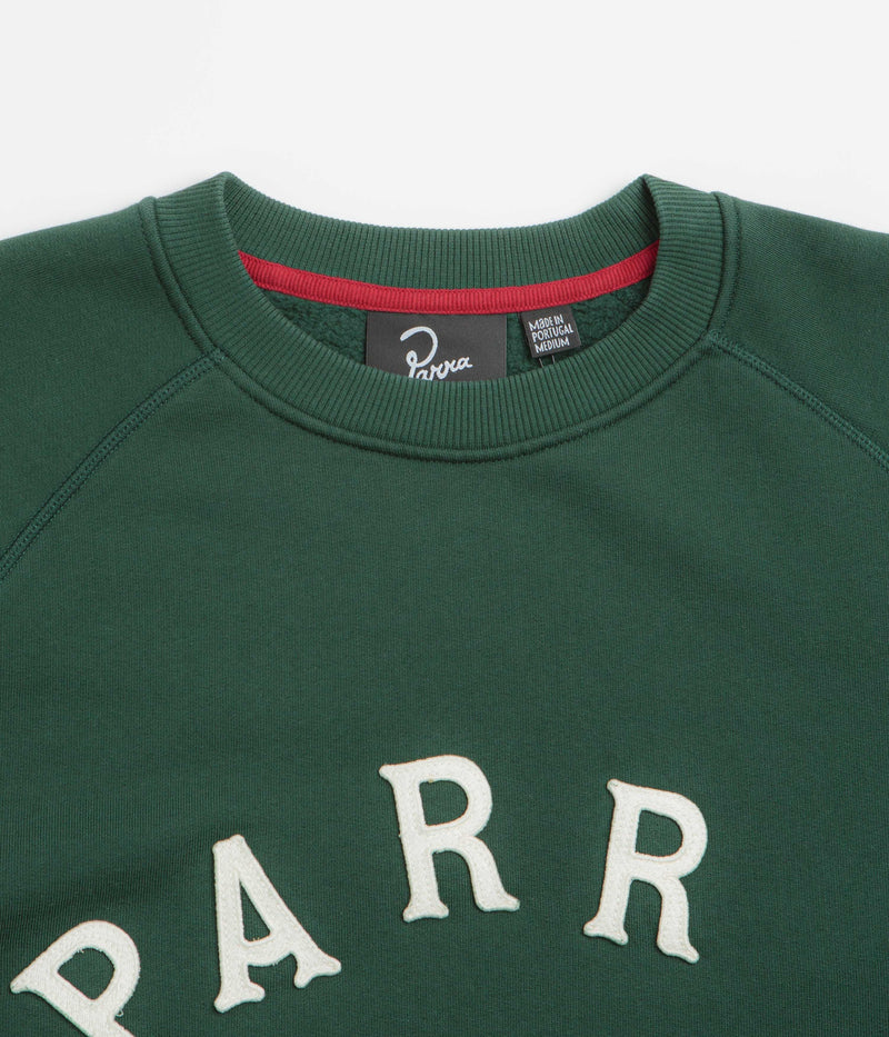 by Parra Drunk Parent Crewneck Sweatshirt in Green