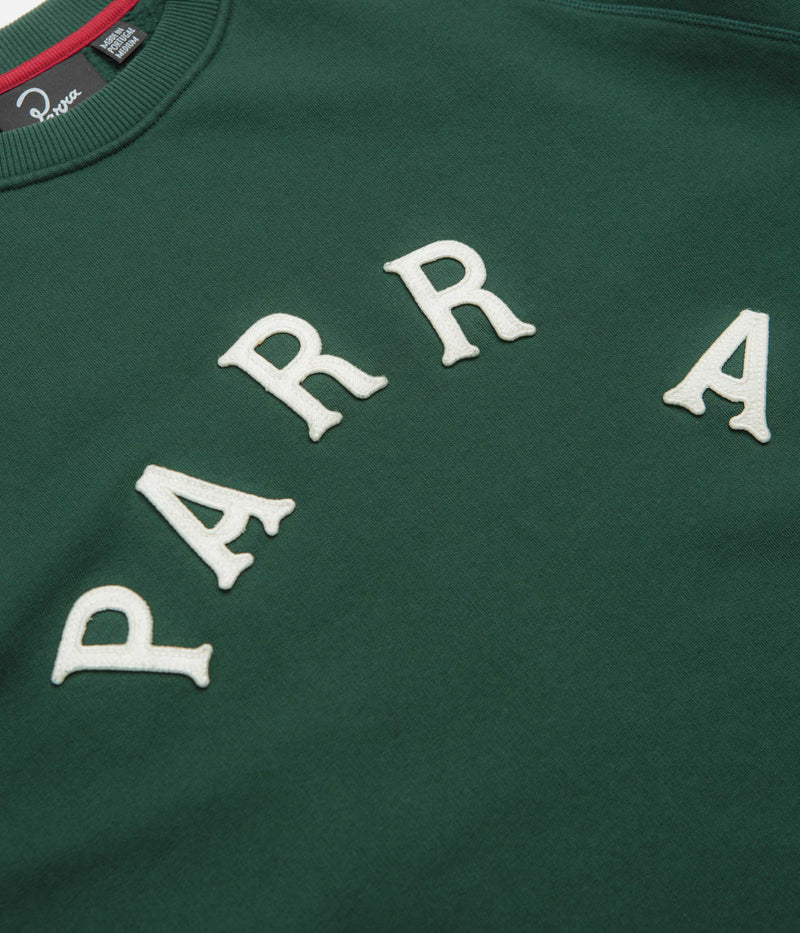 by Parra Drunk Parent Crewneck Sweatshirt in Green