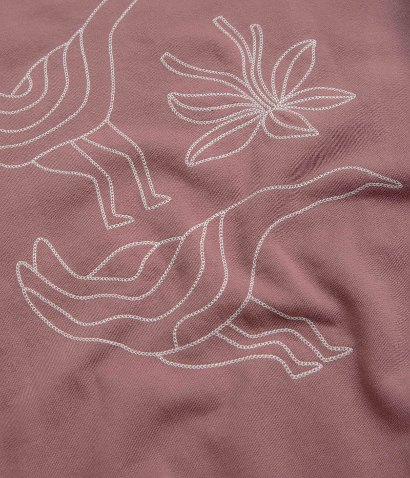 by Parra Duck Attack Crewneck Sweatshirt in Dusty Rose